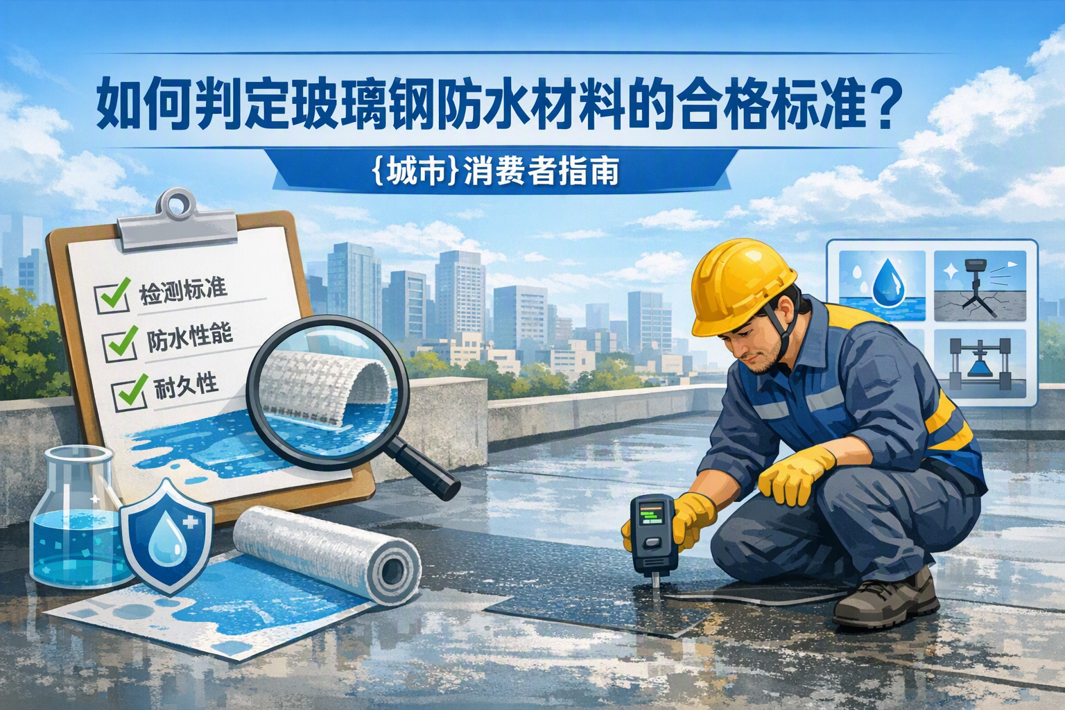 如何判定玻璃钢防水材料的合格标准？ 白银 消费者指南