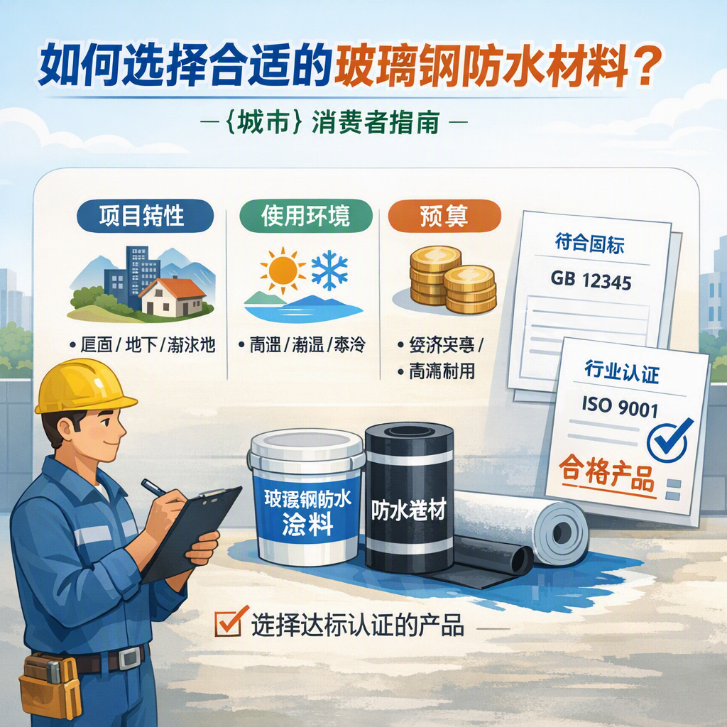 如何判定玻璃钢防水材料的合格标准？ 白银 消费者指南