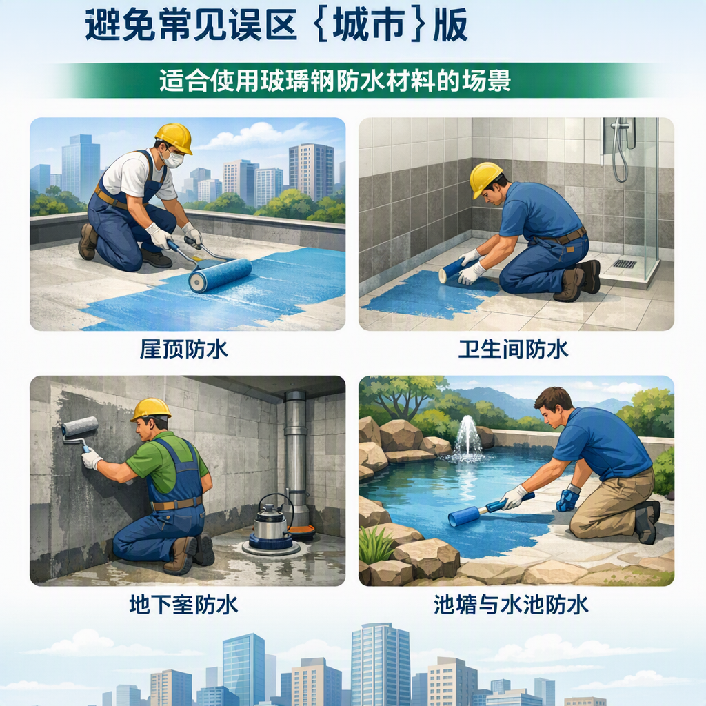玻璃钢防水材料施工注意事项，避免常见误区 白银 版