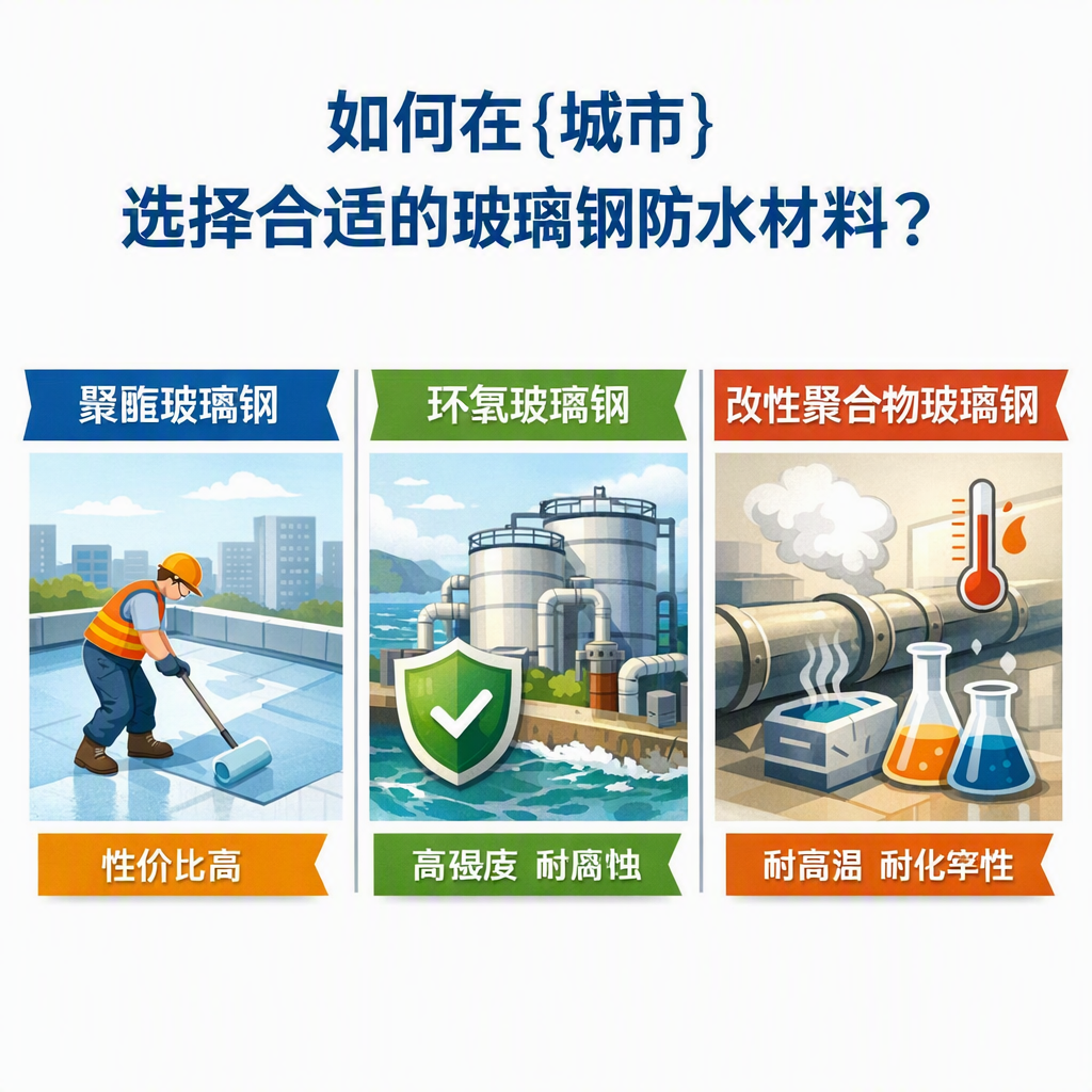 如何在白银选择合适的玻璃钢防水材料？
