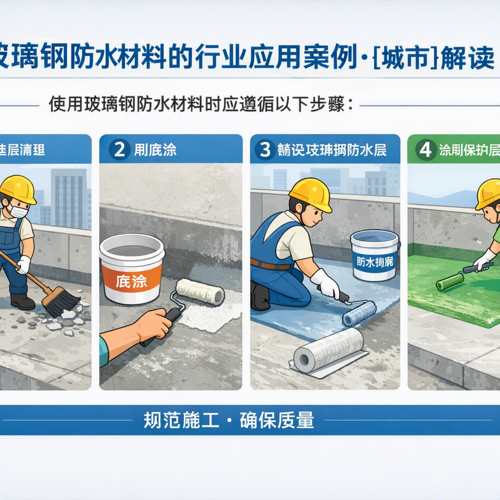 玻璃钢防水材料的行业应用案例，白银解读