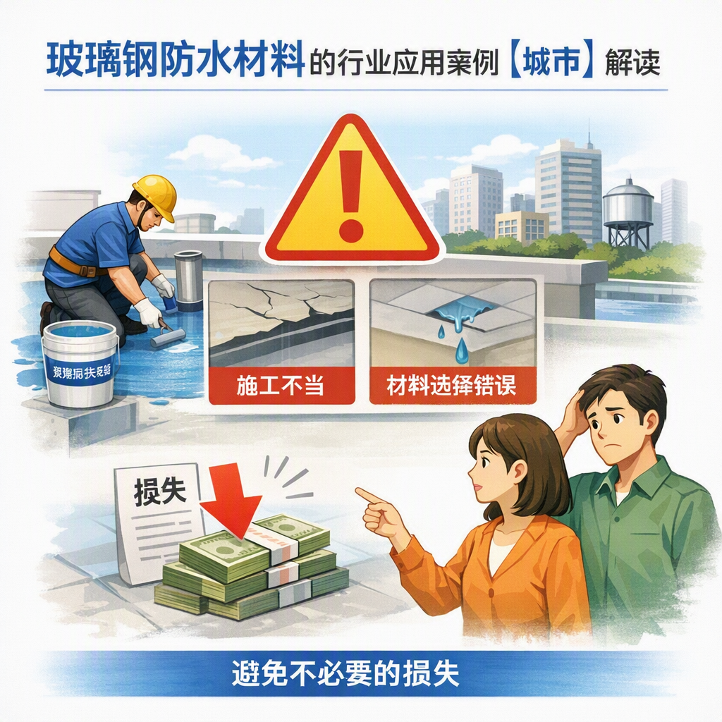 玻璃钢防水材料的行业应用案例，白银解读